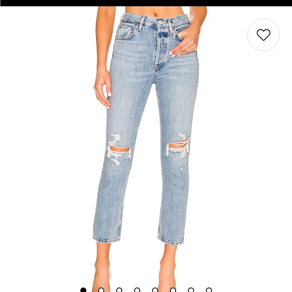 Agolde Riley High Rise Straight Crop - Picture 6 of 6